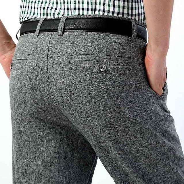 Classic Business Long Pants - Casual Loose Thin Breathable 10 Colors Trousers (TG1)