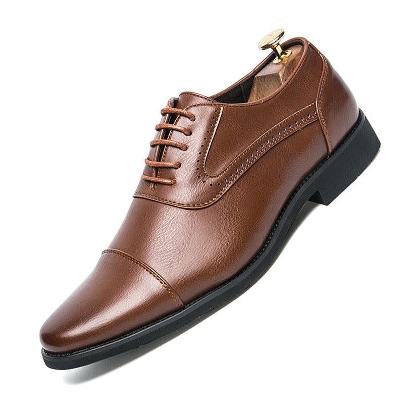 Men's Italy Designer Shoes - Leisure Flat Brand Spring Formal Casual Dress Flats Oxford Shoes (MSF1)(F14)