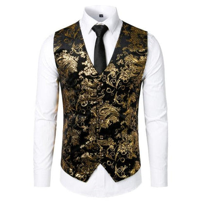 Trending Men's Suit Sleeveless Slim Fit Paisley Floral Dress Vests (T3 Deals DejaVu Trending Men's Suit Sleeveless Slim Fit Paisley Floral Dress Vests (T3 Deals DejaVu