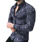 Great Men Shirt - Long Sleeve Top Floral Male Casual Shirts - Summer Autumn Shirts (2U8)(2U11)