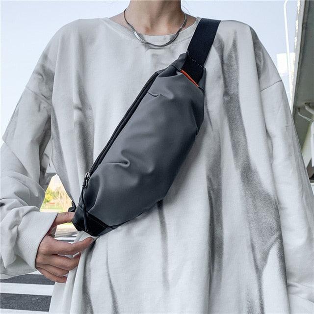 Great Waist Bag - Waterproof Leather Shoulder Bag - Crossbody Travel Running Belt Bags (LT8)