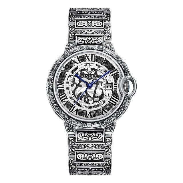 Men's Watch Top Brand Luxury Fashion Stainless Steel Business Quartz - Wrist Watches Waterproof Clock (1U84)