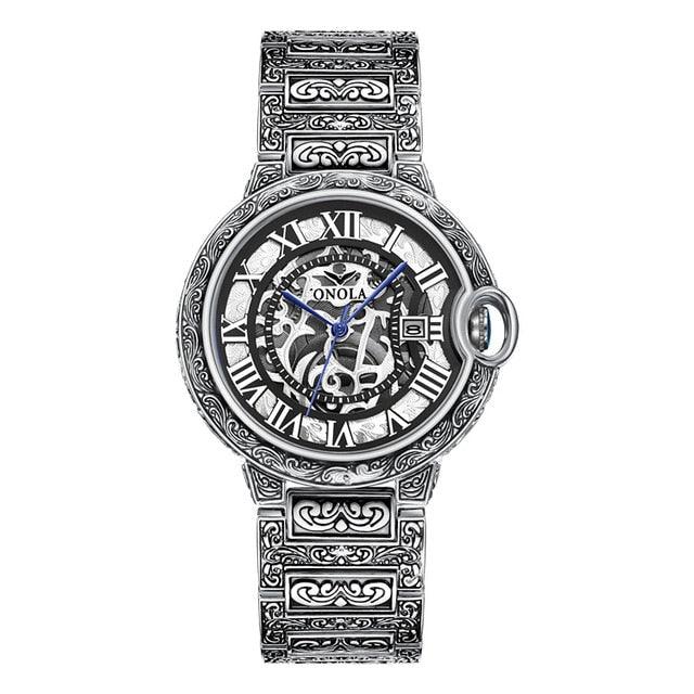 Men's Watch Top Brand Luxury Fashion Stainless Steel Business Quartz - Wrist Watches Waterproof Clock (1U84)