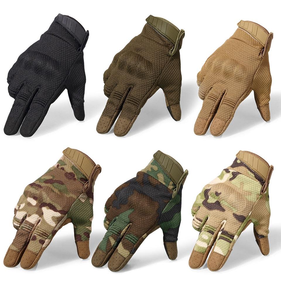 Men's Air-soft Full Finger Glove -Touch Screen Multicam Tactical Gloves (D17)(4AC1)