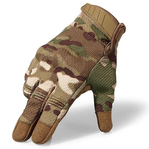 Men's Air-soft Full Finger Glove -Touch Screen Multicam Tactical Gloves (D17)(4AC1)