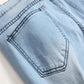 Men's Cotton Straight Trousers - Fashion Slim Fit Jeans (3U9)