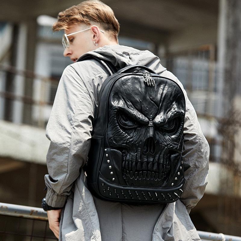 Men's Backpack - Thick Leather Backpacks - Luxury Designer Casual Larg –  Deals DejaVu