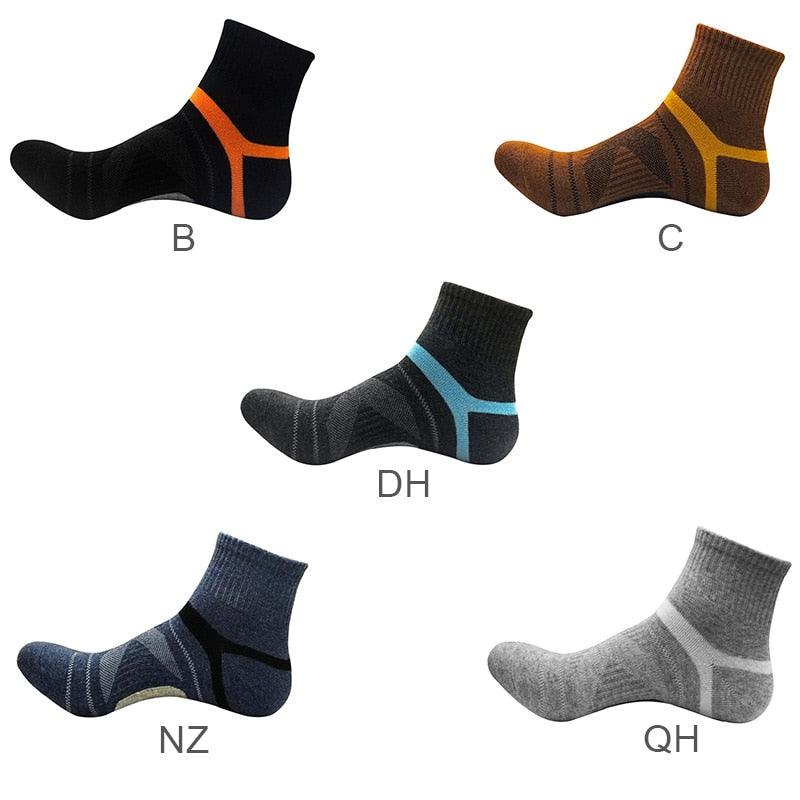 Men's Basketball Socks - Middle Socks Breathable Running Windproof Sport Socks (1U92)