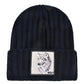 Men's Beanie With Wolf Patch - Autumn Knitted Winter Soft Knit Bonnet Beanies (MA8)