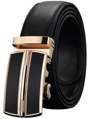 Men's Belts - Luxury Automatic Buckle Genuine Leather Strap Mens Belt (D17)(MA1)