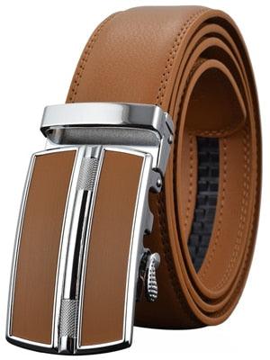 Men's Belts - Luxury Automatic Buckle Genuine Leather Strap Mens Belt (D17)(MA1)