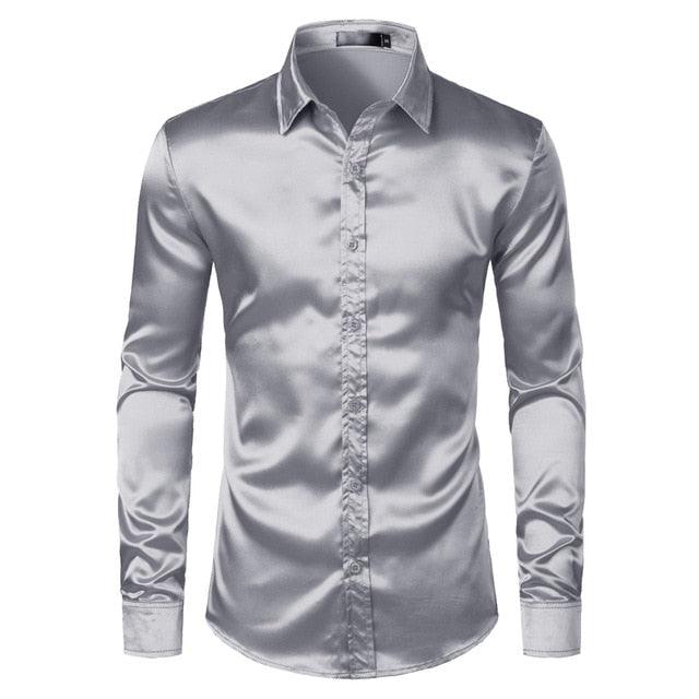 Trending Luxury Dress Shirts - Silk Smooth Men Shirt - Slim Fit (TM1)(T2G)(CC1)(F8)(F11)