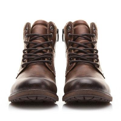 Men's Boots - Plush Warm Men's Snow Boots - British Style Men Footwear (MSB2)(MSF6)(F16)(F13)