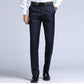 Men's Casual Slim Fit Flat Front Dress Pants - Business Formal Straight Suit Pants (D9)(TG1)