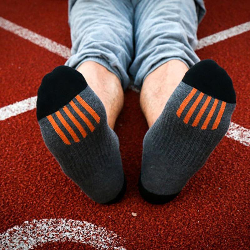 Men's Cotton Cycling Socks - Quick Dry Running Sport Fitness Socks (1U92)