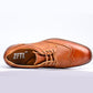 Amazing Men's Dress Shoes - Oxford Bullock Genuine Leather Shoes - Large Size Formal Shoes (MSF2)(MSF4)(F14)