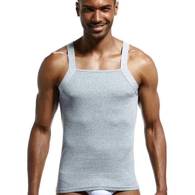 Men's Fashion Vest Home Sleep Casual Cotton Tank Top - Solid Cotton Tank (TM7)(F101)(F8)(F11)