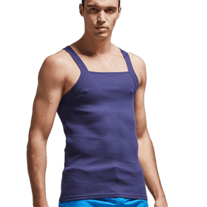 Men's Fashion Vest Home Sleep Casual Cotton Tank Top - Solid Cotton Tank (TM7)(F101)(F8)(F11)