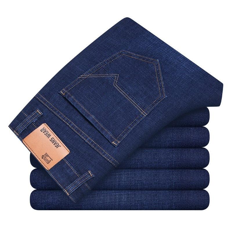 Men's Slim Fit Jeans - Fashion Business Classic Style Stretch Jeans (TG2)