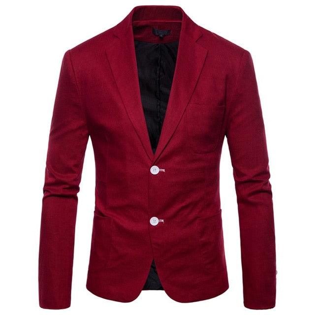 Men's Solid Lightweight Casual Blazer - New Slim Fit Lightweight Suit Blazer (T2M)(CC5)(F8)(F10)