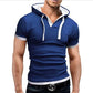 Trending Men's T Shirt - Summer Slim Fitness Hooded Short Sleeved T-Shirt (TM8)