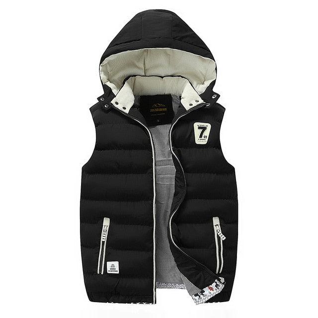 Men's Vest - Winter Down Vest Casual Waistcoat - Men's Sleeveless Jacket (D8)(T3M)