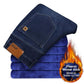 Men's Winter Jeans - Warm Thick Stretch Denim Fleece Jean Straight Fit Trousers (TG2)(CC2)(F9)(F11)(F10)