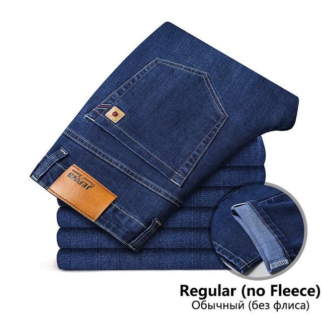 Men's Winter Jeans - Warm Thick Stretch Denim Fleece Jean Straight Fit Trousers (TG2)(CC2)(F9)(F11)(F10)