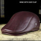 Men's Outdoor Leather Hat - Winter Warm Ear Protection Cap - 100% Genuine Leather (D17)(MA3)