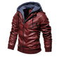 Amazing Great Quality Men's Leather Jackets - Winter New Casual Motorcycle PU Jacket - Biker Leather Coats (D100)(TM3)(CC1)