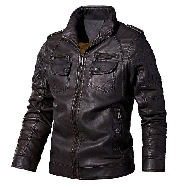 Dixon leather jacket on sale with detachable hood