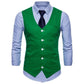 Men's Slim Fit Single Breasted Suit Vest - New Formal Dress Business Wedding Vest Waistcoat (T3M)(T4G)