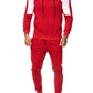 Men's Tracksuit Jogging Suit - Side Stripe Hoodies Set - Work Out Clothes Jogger Set Gym Clothing (TM9)(F101)