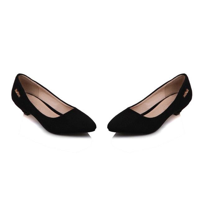 Amazing Low Heels Women Pumps Shoes - Fashion Strange Style Heels - Shallow Pointed Toe Shoes (D37)(SH3)(SH1)(FS)