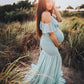 Beautiful Mermaid Maternity Dresses - Photo Shoot Women Pregnancy Dress - Sexy Off Shoulder Maxi Dress (Z6)(Z8)(1Z1)(2Z1)(3Z1)(7Z1)