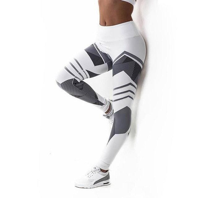 Cute Pattern Print Leggings - Fitness Leggings - Women Sporting Workout (1U31)(1U24)