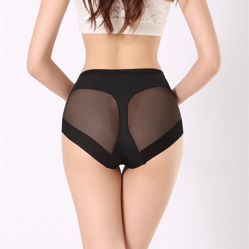 Women's Middle Waist Trainer Body Shaper Panties - Control Slimming Underwear (3U28)