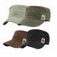 Great Hats - Classic Vintage Flat Top - Cotton Washed Caps Adjustable Fitted Thicker Cap (2U44)