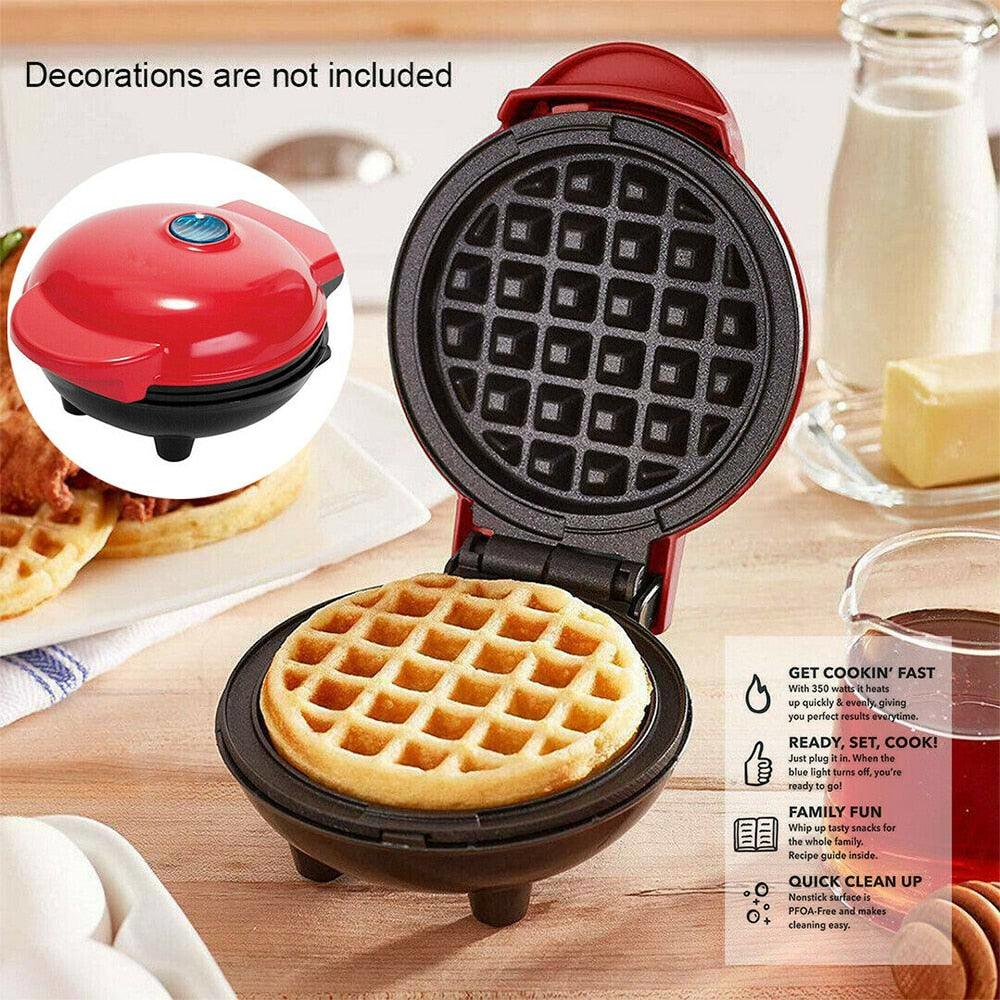 Mini Electric Non-Stick Waffle Maker Mold Pancake Bakeware Pan Bubble Egg Cake Oven (2H1)(F59)
