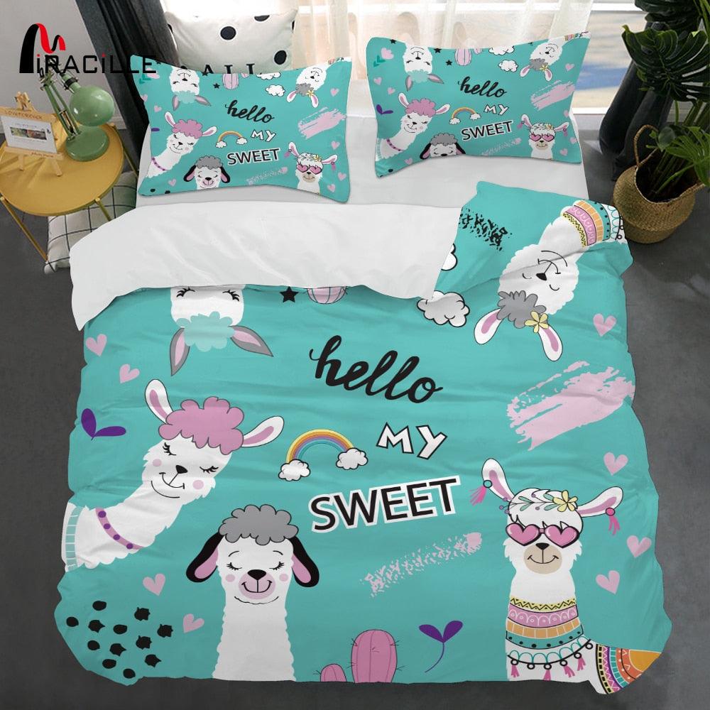 Digital Printing Custom Duvet Cover Kids Child Baby Quilt/Blanket Case Queen Cartoon Bedding (9BM)