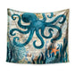 Sea Turtle Wall Tapestry Sea Horse Pattern Home Decorative Bedroom Blanket (4BM)