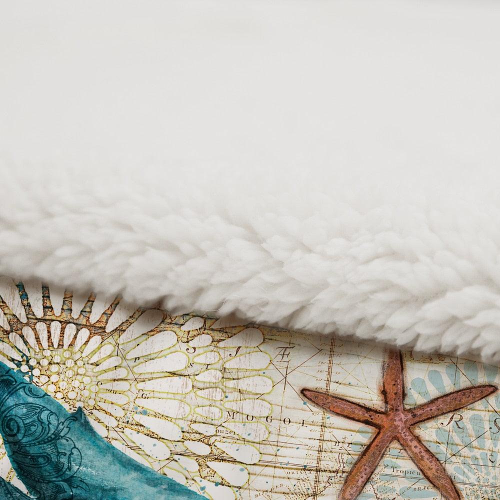 Turtles Hooded Blankets Sherpa Blanket - Soft Plush Wrap Throw Blanket Sofa Home Textile (4BM)(F63)