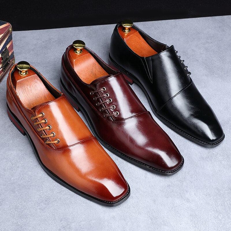 New Formal Leather Dress Shoes - Business Suit Versatile Casual Shoes (MSF1)(MSC4)(MSC1)