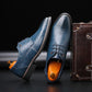 Men's Formal Italian Style Oxford Shoes -Leather Crocodile Pattern (MSF2)(F14)