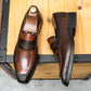 Men's Dress Shoes- PU Leather Casual British Office Shoes (D14)(MSF3)