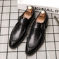 Great Buckle Strap Italian Dress Shoes - Men Brogue Style Leather Wedding Shoes (MSF5)(F14)