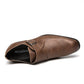Buckle Strap Leather Men's Shoes - Italian Stylish Men's Dress Shoes (MSF5)