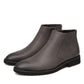 Fashion Thin Simple Zipper Leather Boots - British Style Pointed Toe Chelsea Boots (MSB1)(MSF6)(F13)