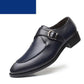 PU Leather Men's Dress Shoes - Elegant Buckle Strap Italian Men's Shoes (MSF5)(F14)
