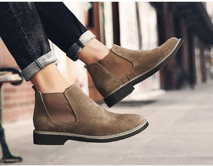 Great Short Ankle Chelsea Boots - Fashion Casual Men's Shoes (MSB1)(MSF6)(F13)